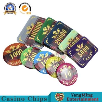 China 760 Pcs American ABS Clay Chip Set Iron Core Chip Coin Texas Hold 'Em Game Special Anti-Counterfeit Chip Factory Spot for sale