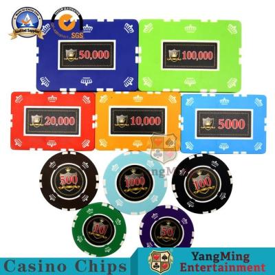 China 25g 760 Pcs Clay Frosted Sticker Casino Poker Chip Set for sale