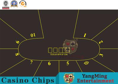 China Estándar internacional Texas Hold que 9 manteles impermeables profesionales del entretenimiento de la disposición del juego del jugador modifican para requisitos particulares en venta