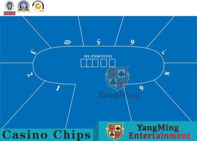 China Fabricante impermeable profesional Design del mantel del juego de tarjeta del mantel del juego del entretenimiento de Texas Oval Poker 9-Bit en venta