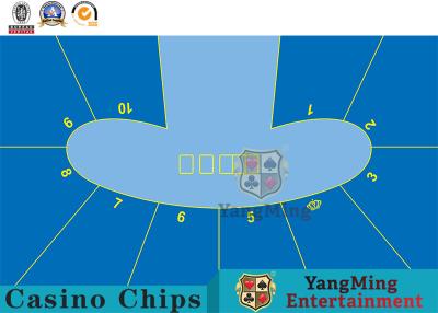Chine Nappe imperméable épaissie par jeu Dragon And Tiger Three-Proof Tablecloth de jeu de Texas Pea Oval Poker Tablecloth Card à vendre