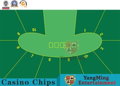 Chine Texas Hold ils nappe faite sur commande Pea Oval Green Poker Tablecloth Dragon Tiger Thickened Waterproof Tablecloth de jeu de club à vendre