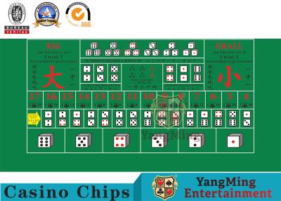 China Macau VIP Room Club Sic Bo Poker Tablecloth Baile Entertainment Games Layout for sale