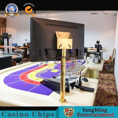 China HD LCD Display Poker Table Support Stand Holder Titanium Yellow Display Stand for sale