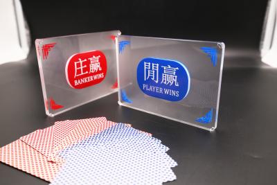 China Halb-bereifte freie Karte Texas Hold Crystal Acrylic Customized Dealer Buttons sie Bakkarat GamingTable weihte die Positionierung ein zu verkaufen
