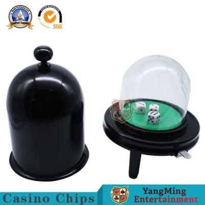 China Metal Manual Pressing Dice Cup Poker Table Game Screen Matching Glass Cover for sale