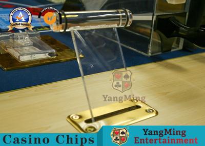 China Tabela 70mm acrílica a fichas do pôquer da placa da inserção do tanque de água da caixa do dinheiro do metal à venda