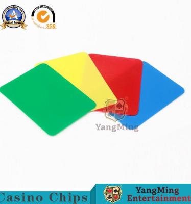 China Spot Color Waterproof Pvc Plastic Card Piece Poker Table 90x65mm for sale
