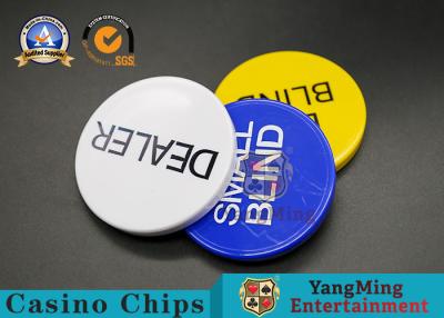 China Melamine Casino Game Accessories Three Piece Set Poker Dealer Button for sale