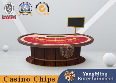 China Goose Egg Shaped Texas Poker Table With High Density Sponge for sale