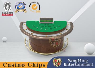 China Tabela do pôquer do vinte-e-um do semicírculo 7Cards com toalha de mesa à prova de fogo à venda