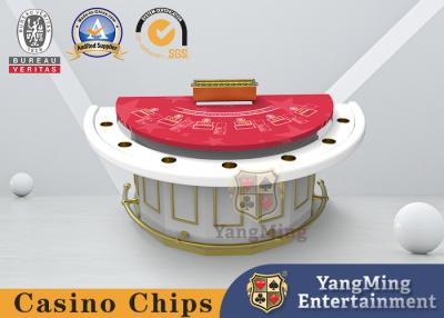 China MDF Fireproof Board Black Jack Luxury Poker Table With Dustproof Tablecloth for sale