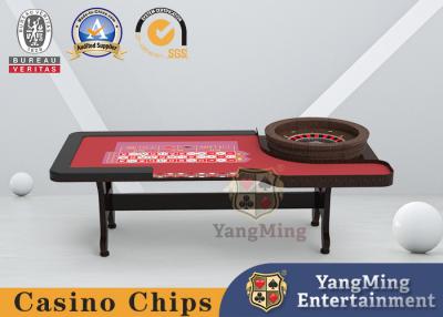中国 ルーレット厚くされたスポンジが付いている耐火性板回転盤のポーカー用のチップのテーブル 販売のため
