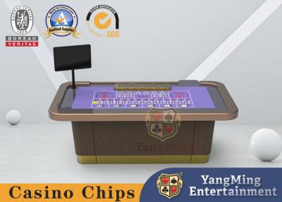 China La PU cubre sic al profesional de club con cuero de BO Chips Chess Game Table For VIP en venta