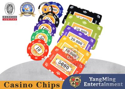 Chine 46mm 760 morceaux de pièce de monnaie en plastique classique de Texas Holdem Poker Chips Set à vendre