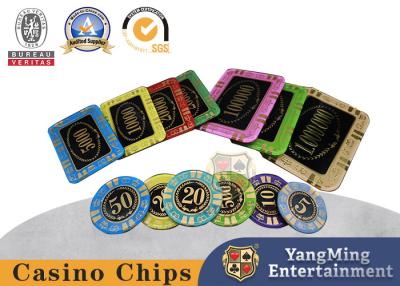 China casino plástico de acrílico Chips Anti Counterfeiting de la denominación baja del grueso de 4m m en venta