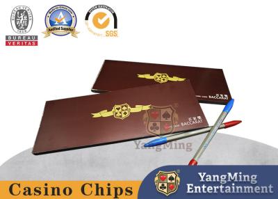 China 50 Sheets Per Book Casino Club Entertainment Baccarat Score Cards for sale