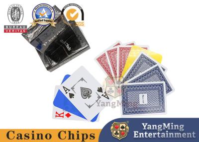 China PVC Plastic Large Playing Cards Printed 33 Cards Black Box For Texas Hold'Em Game for sale
