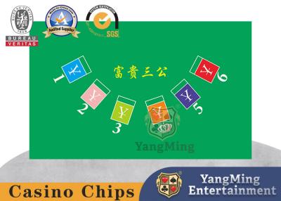China Baccarat Texas Hold'Em Club San Gong Casino Table Layout for sale