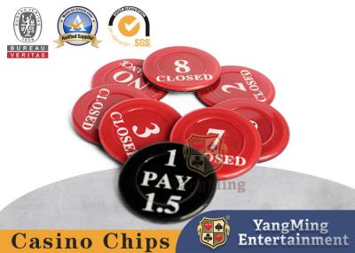China seguro Chip Coins de Crystal Niu Niu Texas Holdem Game Betting del acrílico del diámetro de 40m m en venta