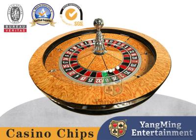 China 32 Inch Solid Wood Glossy Surface Gambling Roulette Wheel for sale