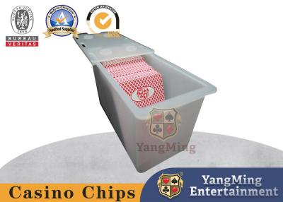 China 8 Decks Casino Waterproof Dull Polish Poker Card Storage Box Sealed 3mm Thickness for sale