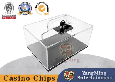 China Customized Portable 400 Yard Poker Chip Box  With Lock for sale