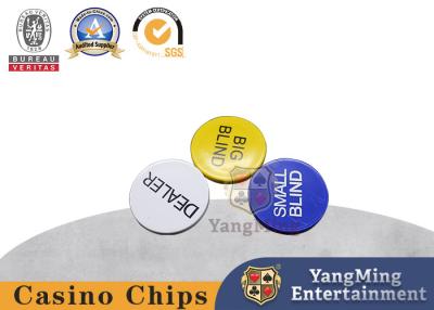 China Cortinas pequenas de Texas Holdem Poker 2Inch, botões grandes cegos e do negociante do pôquer à venda
