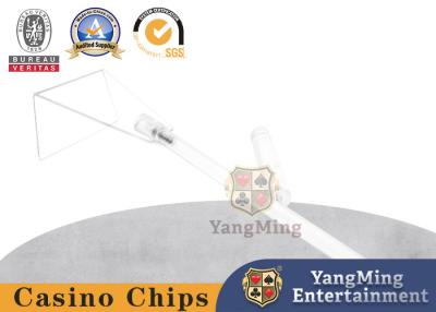 China Rastrillo retractable plástico de acrílico completamente transparente de Clay Poker Chip Countertop Picking en venta