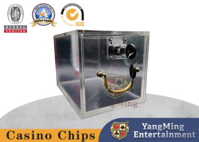 Китай Акриловые промышленной ранга прозрачные с аксессуарами столешницы покера замка наклоняют таможню коробки продается