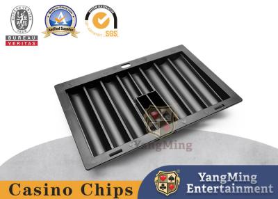 Chine Partie supérieure du comptoir de Texas Holdem Poker Table Customized tout le rond en plastique noir Chips Box à vendre