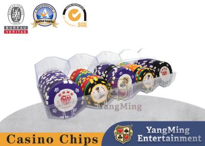 Chine Fait sur commande givré a épaissi 45mm acryliques Clay Poker Chip Box Dedicated pour Texas Table à vendre