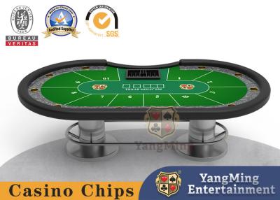 China Certificación oval de la BV de la tabla de Texas Fireproof Board Game Poker del disco del metal en venta