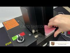 BM01-1 Casino specific dual port black card shredder