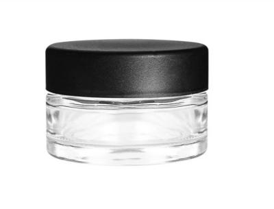 China Edibles Packaging Matte White Glass Jar 1oz Child Resistant Jars Flower Packaging for sale