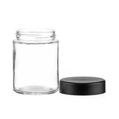 China ChildProof 4 Oz Jars With Lids Transparent 4 Oz Glass Containers With Lids for sale