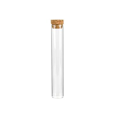 China 130MM Flower Power Packages Cork Top Weed Packaging Glass Cylindrical for sale