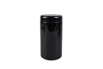 China Dark Violet Black Empty Glass Cosmetic Cream Jars 20ml 60ml 100ml 150ml 200ml 2oz 4oz With Lid for sale