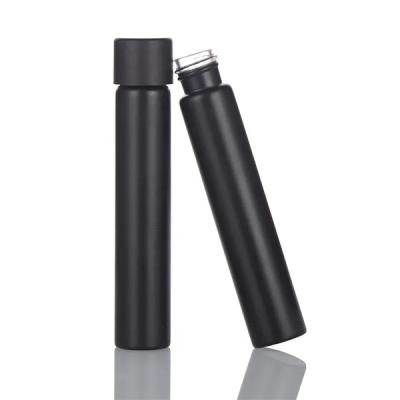 China Matte Black Child Proof Glass Pre Roll Tubes Cigar Packaging With Child Resistant Cap for sale