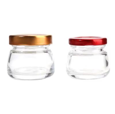 Cina 75 ml di bottiglia di vetro sigillata fresca stufata marmellata di miele vaso resistente al calore Nido d'uccello contenitore separato in vendita