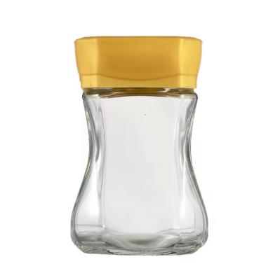 Chine Entreposage vide 6 oz de confiture en verre et pot de miel 180 ml Emballage avec couvercle en plastique à vendre