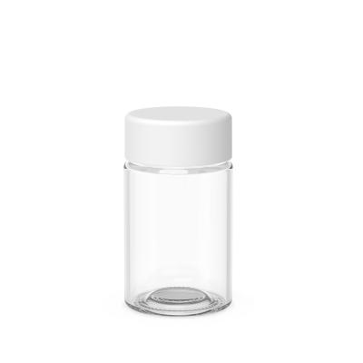 Китай Glass Jar 5 Pack Tube Clear Metallic Colour Cap Of Jars Custom Child Proof Glass Jar With Box Smooth Smell Proof Lid продается