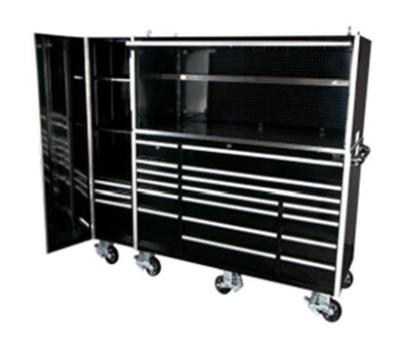 China Storage Cabinet Tool Chest Garage Metal Tool Cabinets with Stainless Steel Countertop for sale