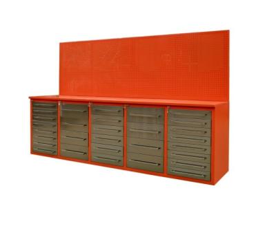 China Stainless Steel Handles Cold Rolled Steel Metal Workbench for Tool Box in Workshop for sale
