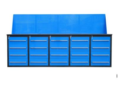 China 30-Drawer Heavy Duty Steel Garage Tool Cabinet with Stainless Steel Work Surface for sale