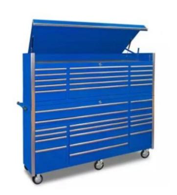 China 1.0-1.5mm Thickness Stainless Steel Tool Chest and Cabinet with Heavy Duty Wheels for sale