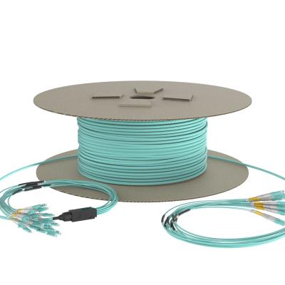 China OS2 OM3 Fiber Optic Patch Cord OM4 OM5 LSZH Fan Out Fiber Optic Cable for sale