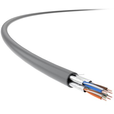 China SFTP CAT6 Bulk Network Cable 23AWG BC Cross Linked LSZH Jacket for sale