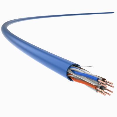 China Bare Copper PVC Jacket CAT6 Network Cable UTP 23AWG 0.55mm for sale