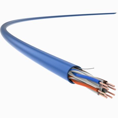China BC Conductor PVC Indoor Bulk Network Cable UTP CAT6 23AWG 350MHz, PoE/PoE+, 5G Base-T for sale